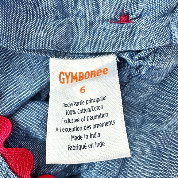 Gymboree | Chambray Ric Rac Dres (6) 🍎 - Picture 6 of 7